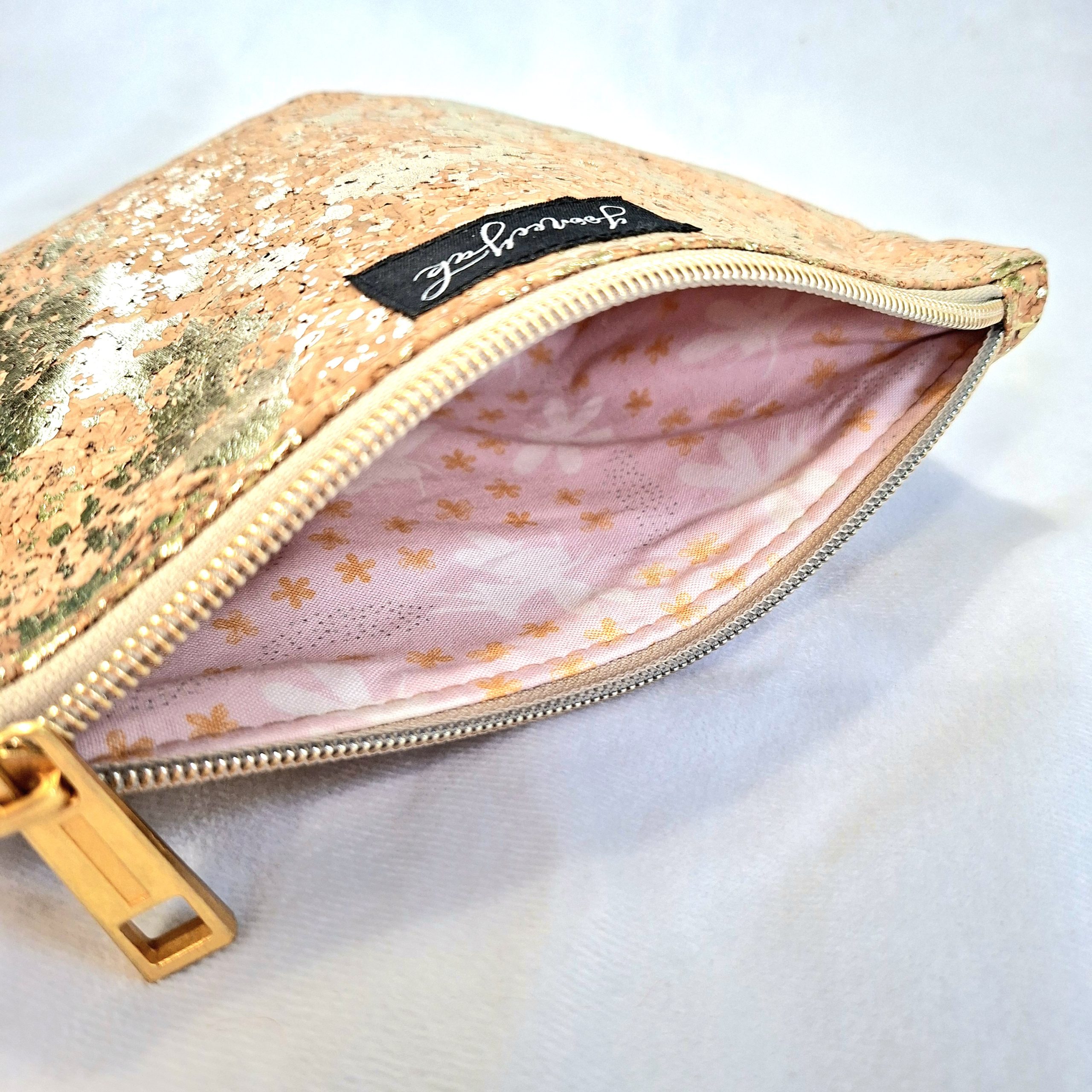 Sparkly Gold Cork Morski Clutch